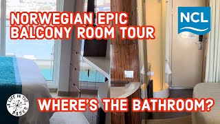 Norwegian Epic Balcony Cabin Tour / Where’s The Bathroom? / WEIRDEST Cabin I’ve Ever Stayed In