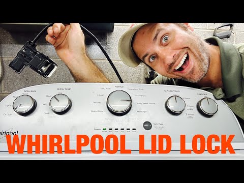 How to test and replace a bad whirlpool washer lid lock | F5E2 | w11307244 lid lock