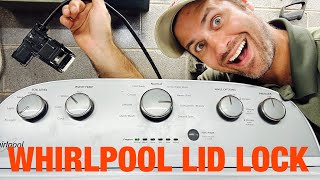 How to test and replace a bad Whirlpool washer lid lock | F5E2 | w11307244 lid lock