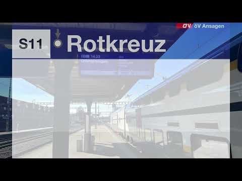 ZVV Ansagen • S11 • Rotkreuz – Othmarsingen (Bauarbeiten Lenzburg)