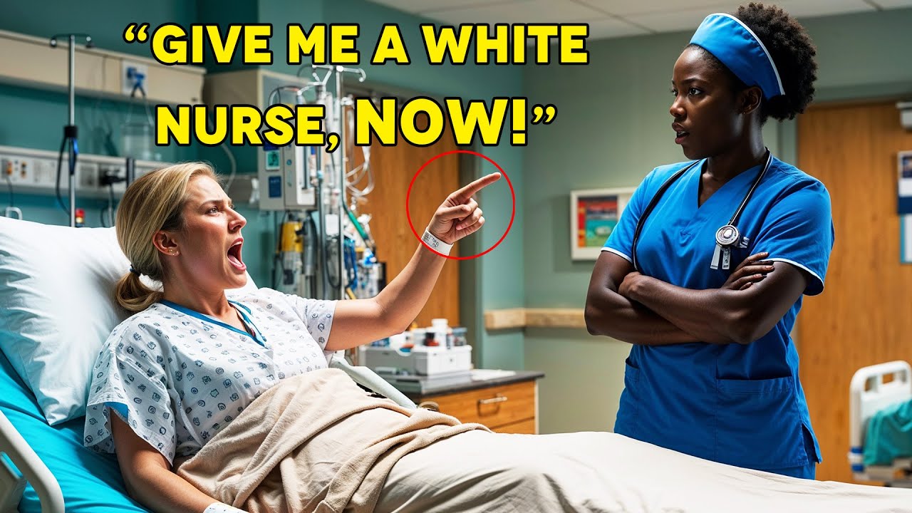 A Racist White Woman Sees Her Black Nurse And Screams, She Is Shocked At The Nurse's Response