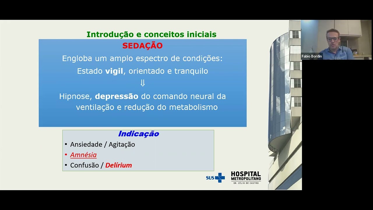 Atualização no Protocolo de Sedação e Analgesia