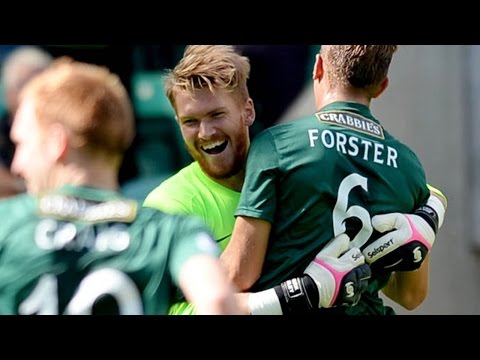 Hibs Keeper Oxley scores bizarre goal