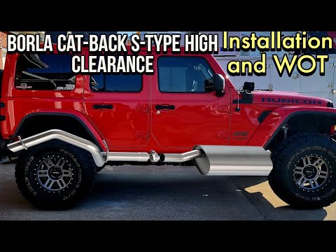 Borla Cat-Back S-Type High Clearance Exhaust Jeep JL 2018-2023! Awesome!