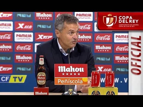 Rueda de Prensa de Fran Escribá tras el Villarreal CF (2-2) Elche CF - HD