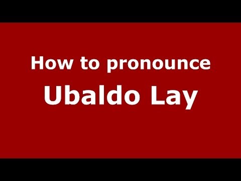 How to pronounce Ubaldo Lay (Italian/Italy)  - PronounceNames.com