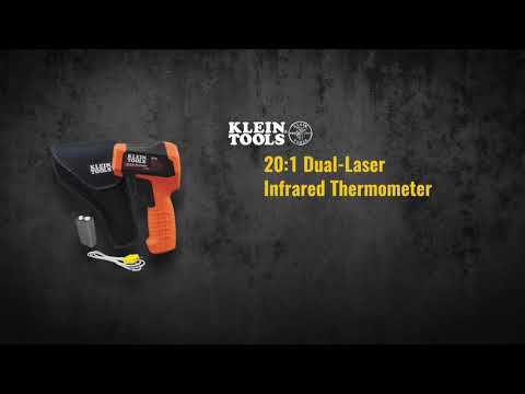 Klein Tools IR10 20:1 Dual-Laser Infrared Thermometer