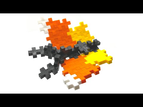 Plus-Plus Butterfly instructions