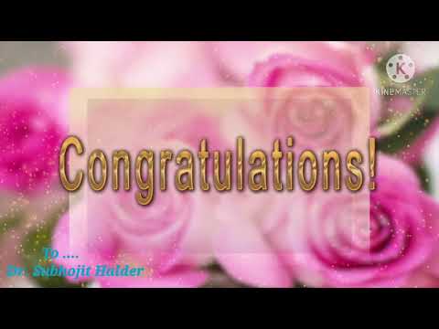 Best wishes for Dr: Subhajit 2021....