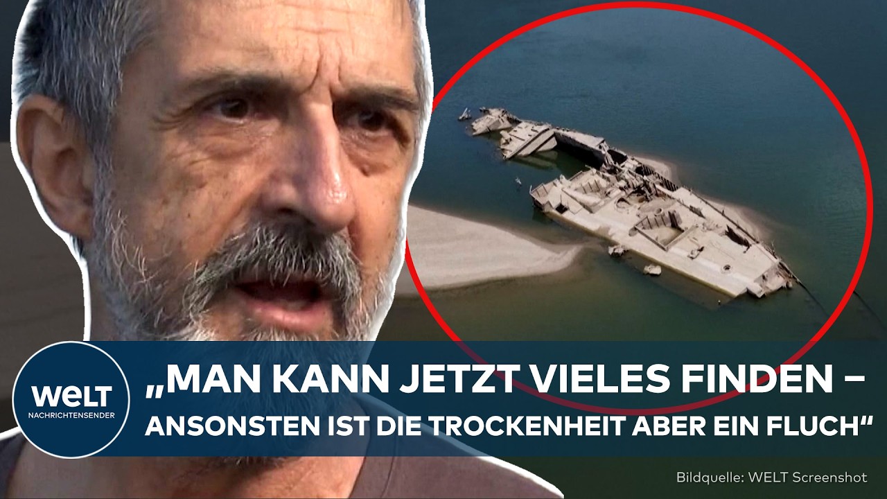 DONAU AUF REKORDTIEF: Versunkenes Kriegsschiff und Mammut tauchen plötzlich auf!