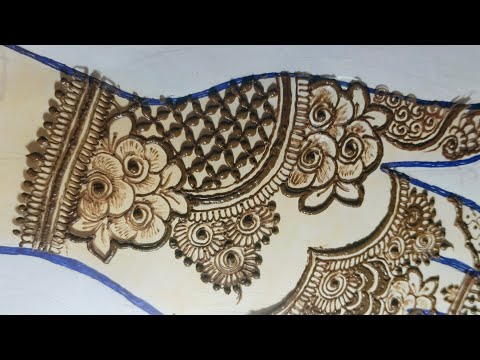 Floral mehndi design|| Back hand easy floral mehndi design.#mehndi 