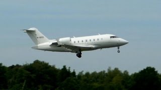 preview picture of video 'Bombardier Challenger 605 ► Landing - Taxi - Takeoff ✈ Groningen Airport Eelde'
