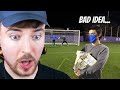 I Challenged A Professional Football Player MrBeast