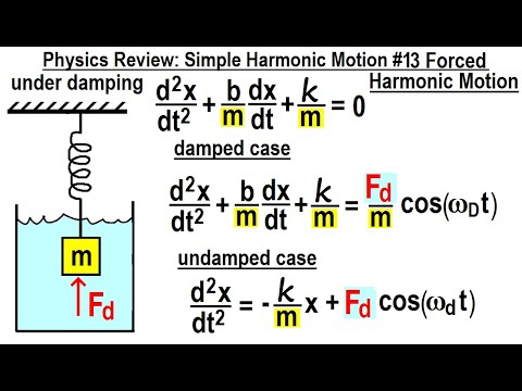 Physics Review Simple Harmonic Motion 1 The Basics
