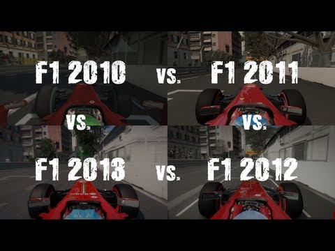F1 2013 vs. F1 2012 vs. F1 2011 vs. F1 2010 - graphics & sound comparison