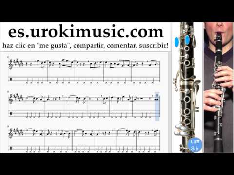 Como Tocar Clarinete David Guetta Justin Bieber - 2U Tablatura Parte#2 um-i927