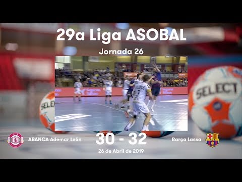 LIGA ASOBAL J26: ABANCA Ademar León - Barça Lassa 30-32