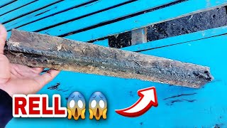 Download lagu 🔴Teknik Membuat Golok Sembelih Yang Super Tajam Dari Bahan Rell Kereta Api😱😱 mp3