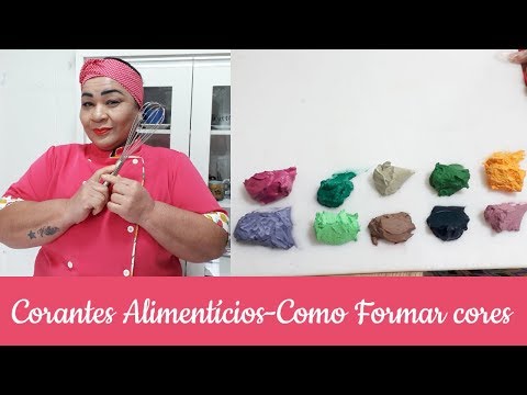 CORANTES ALIMENTÍCIOS-COMO FORMA 10 CORES DIFERENTES