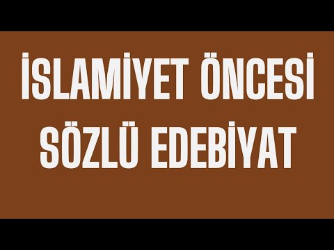 46)KPSS TARİH 2026 | İslamiyet Öncesi Sözlü Edebiyat  [15.GÜN]