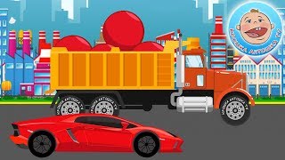 Учим Фигуры — Красный шар и гоночная машинка.