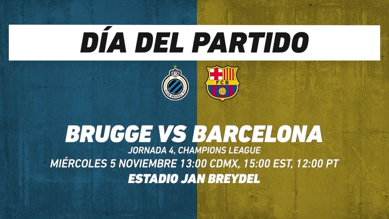 Brugge vs Barcelona, frente a frente: Champions League