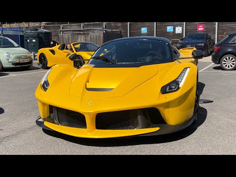 £5 million La Ferrari returning to Joe Macari after a service.