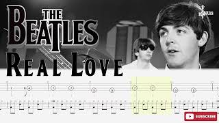 The Beatles - Real Love (Bass + Drum Tabs) By Paul McCartney &amp; Ringo Starr #beatles #chamisbass