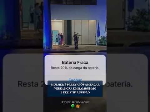 MULHER É PRESA APÓS AMEAÇAR VEREADORA EM BAMBUÍ/MG E RESISTIR À PRISÃO
