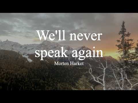 Morten Harket-We'll never speak again (lyrics)