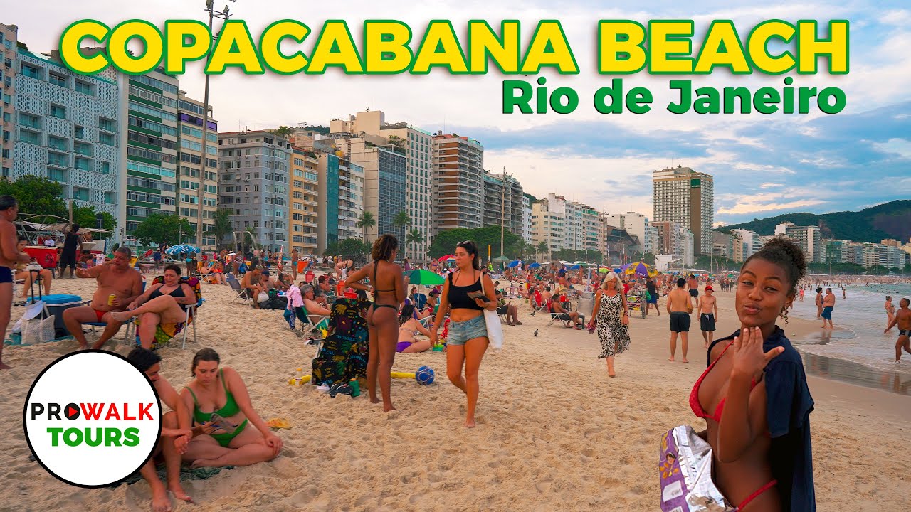 Immersive street-level walking tour through Rio de Janeiro — Copacabana, Brazil, showcasing authentic urban landscapes, local architecture, and the vibrant atmosphere of the city's neighborhoods
