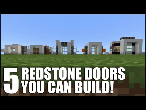 5 Redstone Doors YOU can build in Minecraft! (Xbox/PS4/PE/Switch/Windows 10)