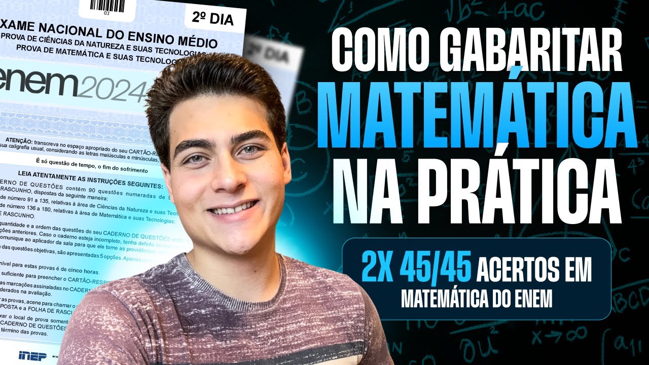 Como GABARITAR MATEMÁTICA do Enem 2024 na PRÁTICA