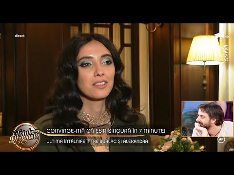Laurențiu și Alexandra, ultima întâlnire. În 7 minute a încercat să îl convingă că e singură