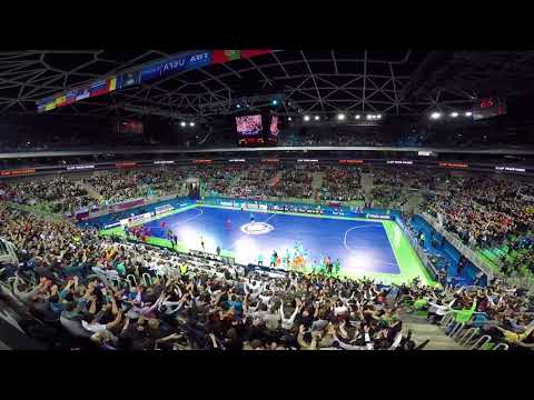 Slovenski navijači (SLO-RUS) | UEFA Futsal EURO 2018