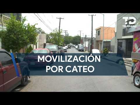 Cateo en vivienda provoca movilización en la colonia Terminal en Monterrey
