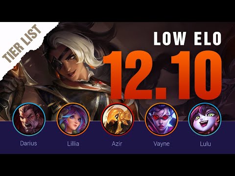 LOW ELO Patch 12.10 TIER LIST | Mobalytics LoL