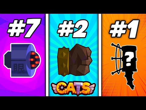 C.A.T.S TOP 10 ULTIMATE WEAPONS - Ranking From Worst to Best - Crash Arena Turbo Stars