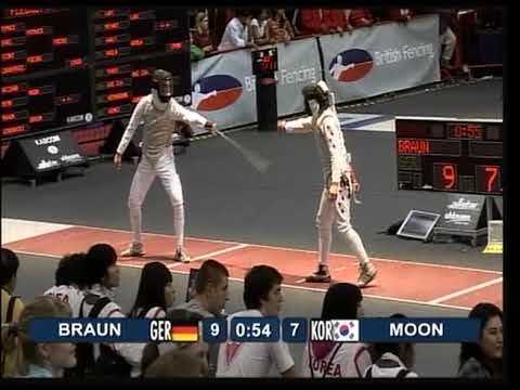 Belfast World Championships 2009 JMF - L16 - Braun GER v Moon KOR