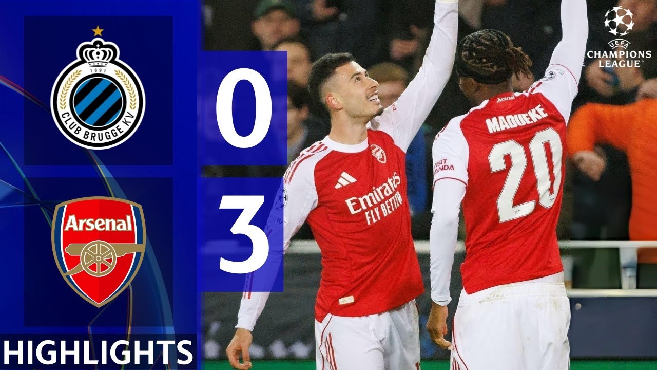 Club Brugge KV vs Arsenal Summary & Highlights Season 2025/2026