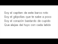 Melendi - Tocado y Hundido - Letra