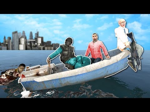 BOAT BUILDING IN ZOMBIE APOCALYPSE! - Garry's Mod Gameplay - Gmod Zombie Apocalypse Roleplay!