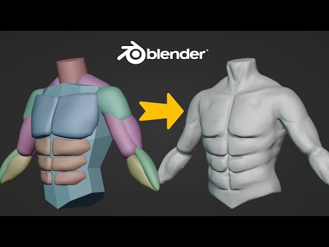 Sculpt Muscles | Beginner's TRY THIS in Blender | EASY Tutorial