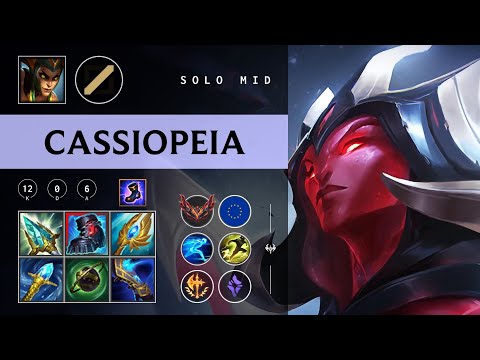 Cassiopeia Mid vs Syndra - EUW Grandmaster Patch 26.01