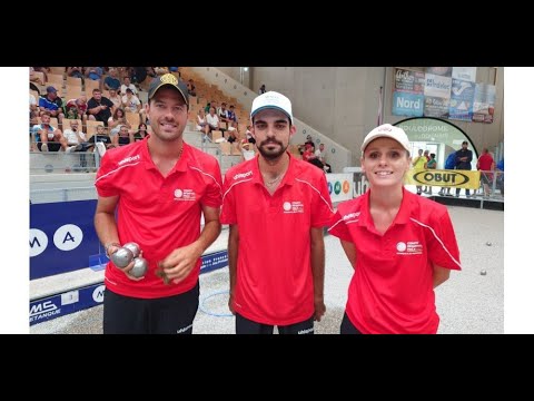 1- 1/4 FNALE - CHAMPT DE FRANCE TRIPLETTE MIXTE DOUAISIS   Team ROCHER vs Team BONETTO