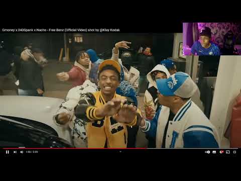 Reacting to Gmoney x 040Spank x Nacho - Free Benz (Official Video) shot by @Klay Kodak