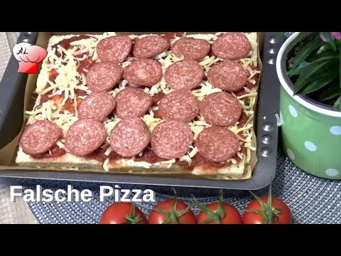 Pizza (falsche) selber machen. schnelles Essen für Hungrige.