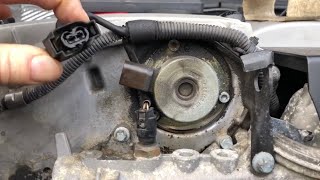 Mercedes 230 M111 camshaft magnet oil leak repair - SLK R170 Restoration Video 26