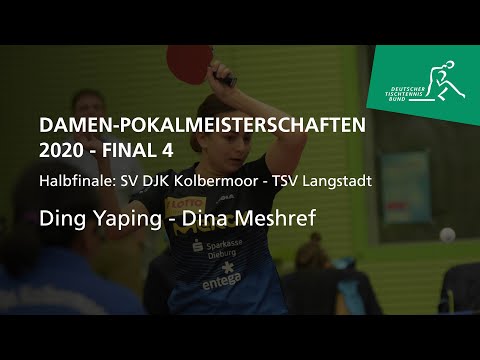 Ding Yaping - Dina Meshref - Pokal-Final Four 2020
