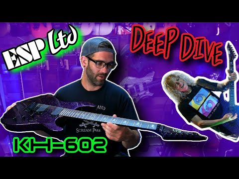 Checking out Kirk Hammett's signature Esp Ltd KH-602